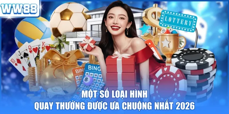 Một số loại hình quay thưởng được ưa chuộng nhất 2026